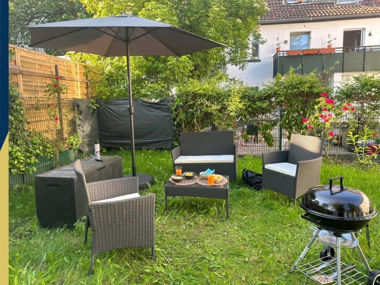 Cozy Apartment With Garden In Gelsenkirchen Ngoại thất bức ảnh